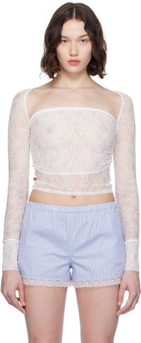 Miaou White Iris Top