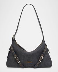 Voyou Mini Shoulder Bag in Denim