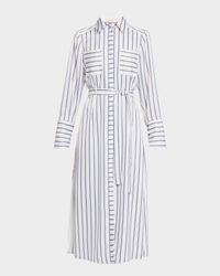Miriam Striped Midi Shirtdress