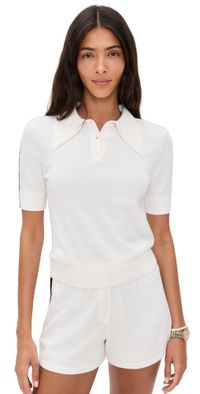 LE BOP Short Sleeve Polo Papaya XS