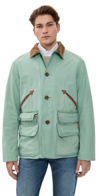 Polo Ralph Lauren Sportsman Cotton Canvas Outdoor Jacket Faded Mint L