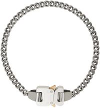 1017 ALYX 9SM Silver Metal Buckle Necklace