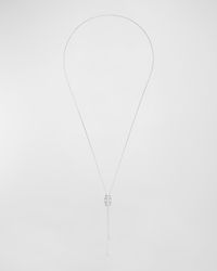 Possession 18K White Gold Y Drop Necklace