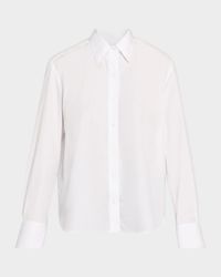 Possetti Superfine Cotton Button-Front Shirt