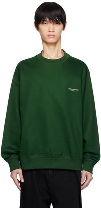 WOOYOUNGMI Green Square Label Sweatshirt