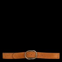 Pieces - Ceinture à boucle en cuir - Taille 95 - Marron