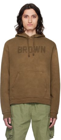 John Elliott Brown Rush Hoodie