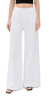 L'AGENCE Quincy Wide Leg Jeans Blanc 26