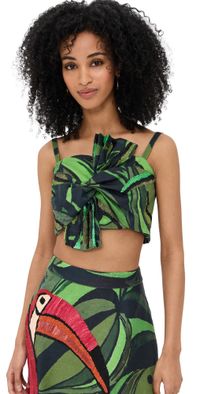 FARM Rio Coconut Tree Flow Top Toucan Tree Green L
