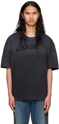Maison Margiela T-shirt gris en jersey épais