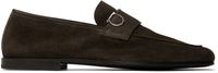 Ferragamo Brown Gancini Ornament Loafers