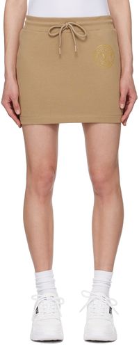 Versace Jeans Couture Tan V-Emblem Miniskirt