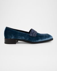 Men's O Louvre Velvet Loafers