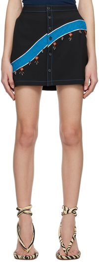 Ahluwalia Black Priya Miniskirt