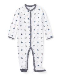 Teddy Bear Printed Coverall, Size Newborn-9 Months