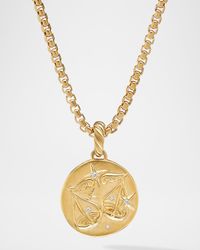Libra Amulet with Diamonds in 18K Gold, 28.7mm