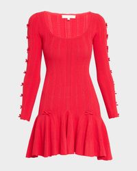 Seychelle Bow Pointelle Mini Dress