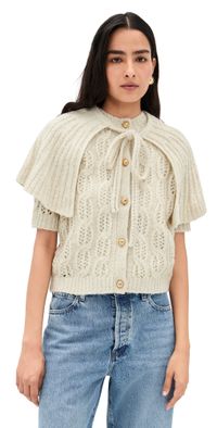 FRAME The Cape Cardi Fawn S