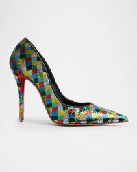 100mm Miss Z Sequined Harlequin Pumps