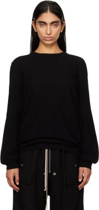 Rick Owens Pull noir en laine et cachemire - Moncler + Rick Owens