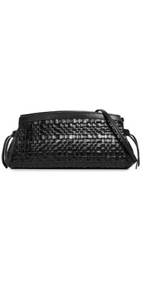 STAUD Maude Convertible Clutch Black Woven One Size