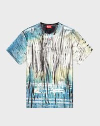 Men's T-Bord-Q1 Metallic Graphic T-Shirt