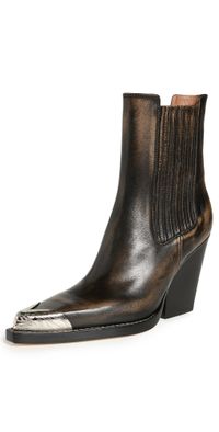 Paris Texas Dallas Embellished Toe Ankle Boots Black 36.5