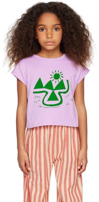 Wander & Wonder Kids Purple Scenic T-Shirt