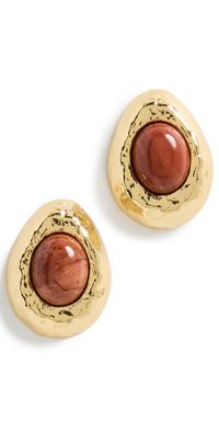 Anni Lu Cherry On Top Earrings Gold One Size