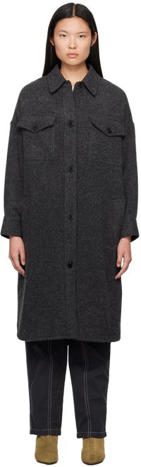 Isabel Marant Etoile Gray Fontia Coat