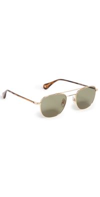 GARRETT LEIGHT Clubhouse II Sunglasses G-SPBRNSH/GRN One Size