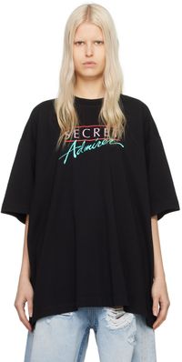 VETEMENTS T-shirt 'Secret Admirer' noir