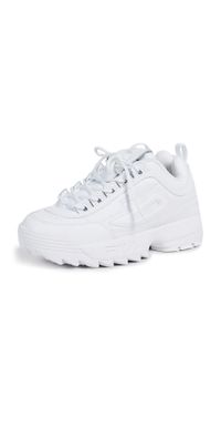 Fila Disruptor II Premium Sneakers White/White/White 5