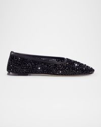 Balla Crystal Mesh Ballerina Flats