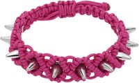 We11done Pink Handmade Studded Noeud Bracelet