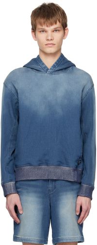 Solid Homme Blue Gradient Hoodie