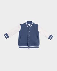 Boy's French Terry Letterman Jacket, Size 6M-3