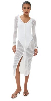 STAUD Shoko Cover Up Dress Ivory XL