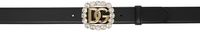 Dolce&Gabbana Black Crystal Belt