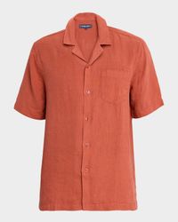 Men's Angelo Linen Short-Sleeve Shirt