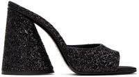 The Attico Black Luz Heeled Sandals