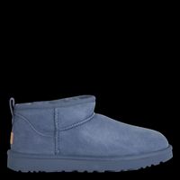Ugg - Bottines fourrées en cuir velours - Taille 41 - Bleu