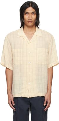 Barena Beige Check Shirt