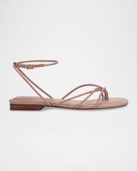 Mayte Strappy Tubular Ankle-Strap Sandals