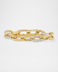 Madison Chain Bracelet with Diamonds in 18K Gold, 11mm