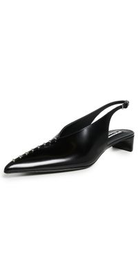 Jil Sander Sling Back Pumps Black 40