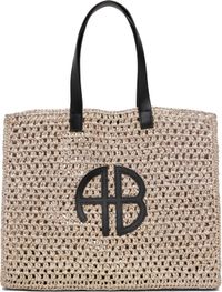 ANINE BING Beige Large Rio Tote