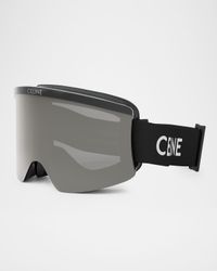 Monochrome Logo-Print Ski Goggles