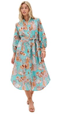 Poupette St Barth Long Dress Cathy Dress Mint Karibia S