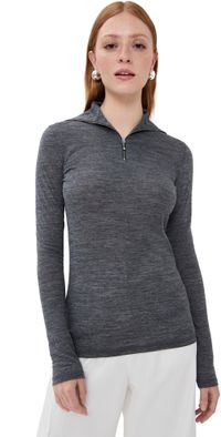 Jil Sander Long Sleeve Quarter Zip Dark Grey L